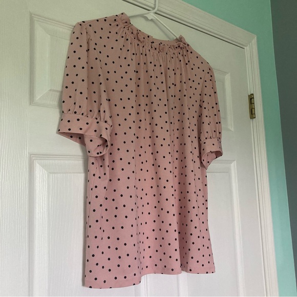 NWT Adrianna Papell Polka Dot Blouse - Picture 2 of 9